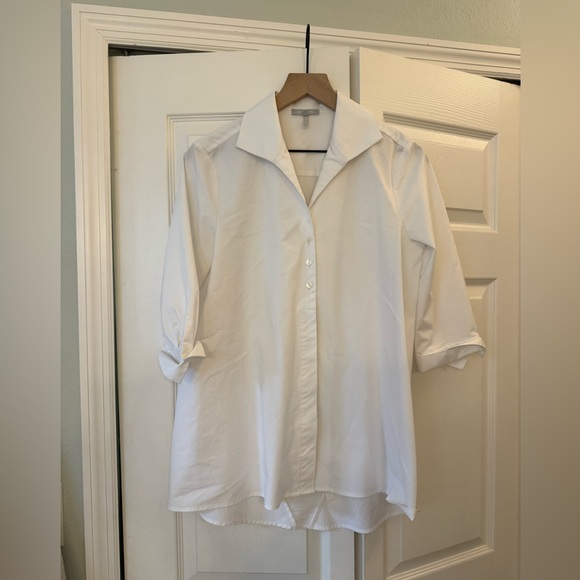 HINSON WU - BETTY LONG SLEEVE TUNIC in white size 6 - Picture 3 of 8